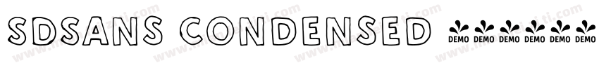 SDSans Condensed 字体字体转换